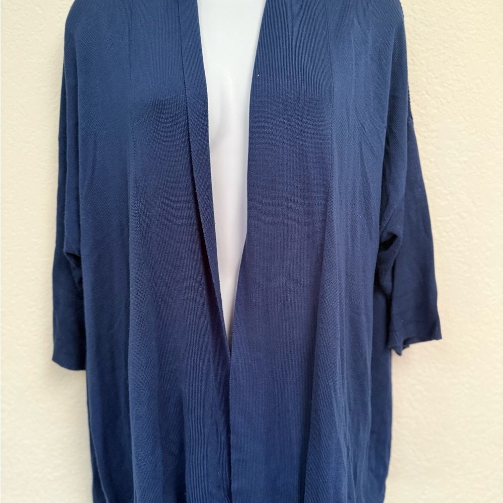 Dressbarn Blue Cardigan Sweater